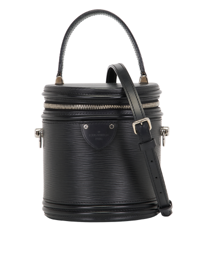 Cannes Cylinder Bag, &pound;850, Handbags, Black, Leather, Front view